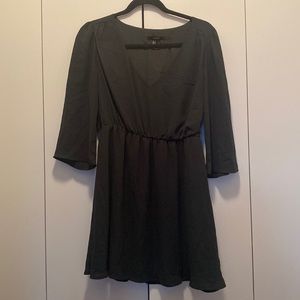 Emerald green fall dress